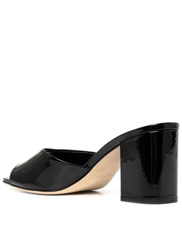 'Anja' White Mules With Block Heel In Patent Leather Woman - PARIS TEXAS - BALAAN 5