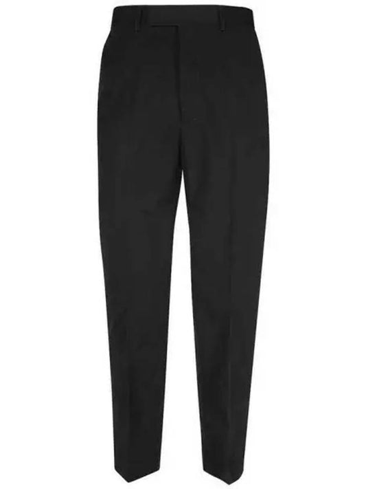 Men's Cotton Poplin Cropped Straight Pants Black - GUCCI - BALAAN 2