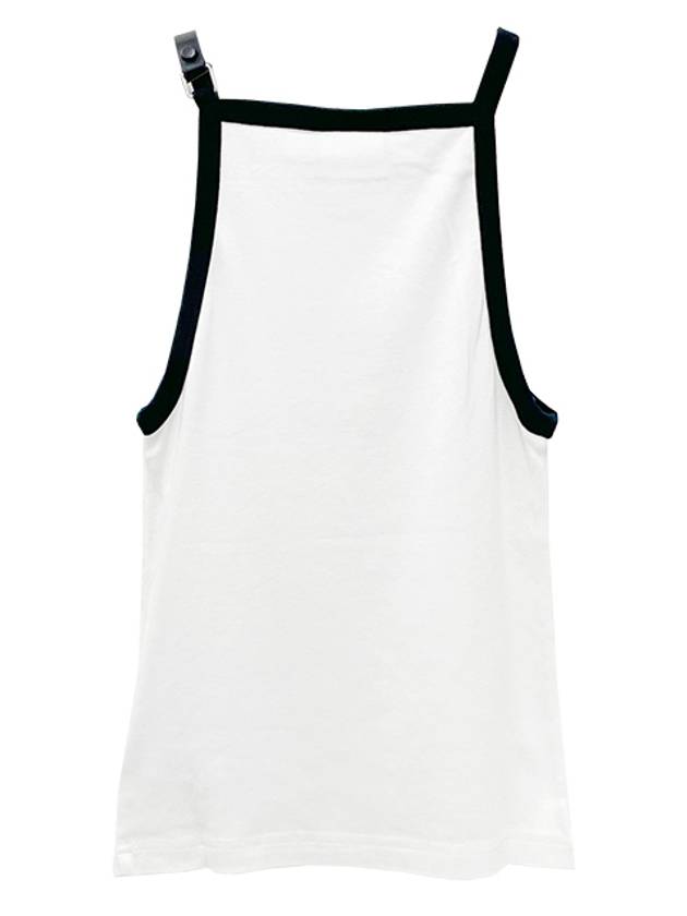 Buckle Contrast Sleeveless White - COURREGES - BALAAN 4