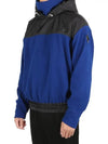two-tone Grenoble hooded jacket blue - MONCLER - BALAAN.