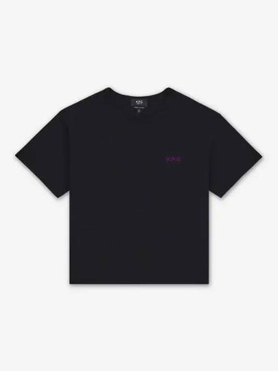 Boxy Micro Logo Short Sleeve T-Shirt Black - A.P.C. - BALAAN 2