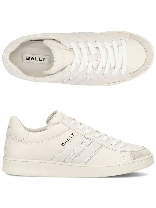 Logo Tennis Leather Low-Top Sneakers White - BALLY - BALAAN 2