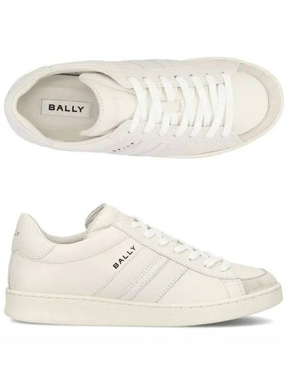 Logo Tennis Leather Low-Top Sneakers White - BALLY - BALAAN 2