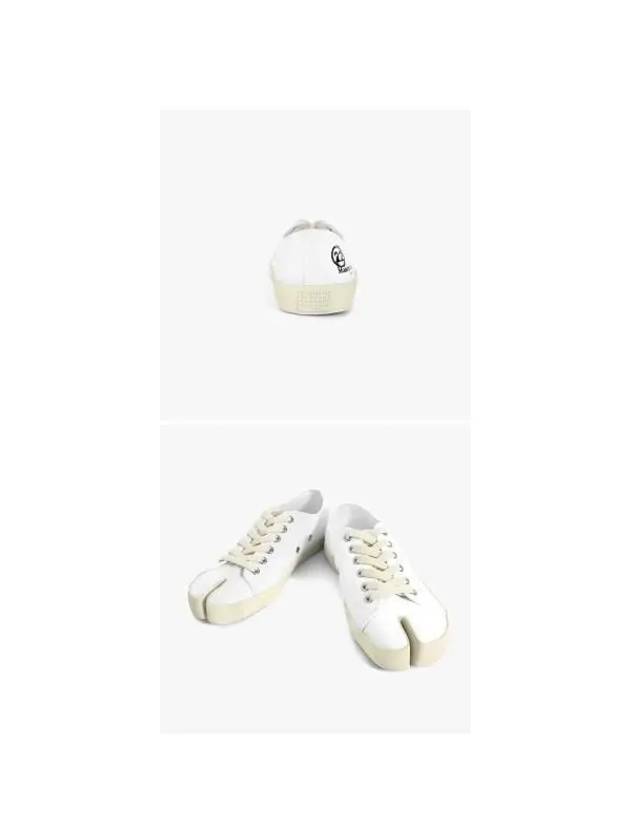 Tabi Canvas Low Top Sneakers White - MAISON MARGIELA - BALAAN 6