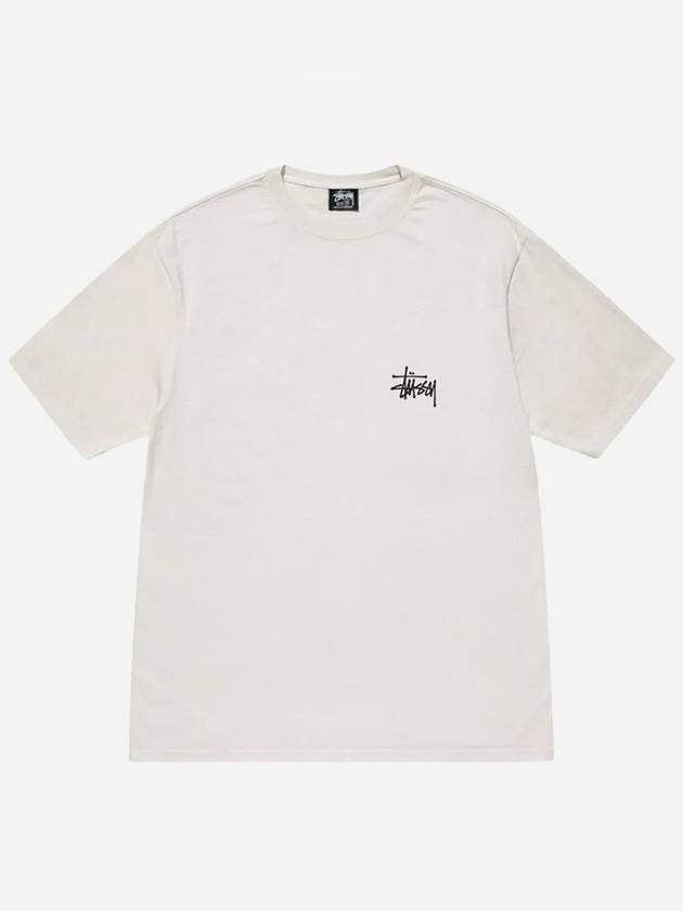 Basic Pigment Dyed T Shirt Natural 2024 - STUSSY - BALAAN 2