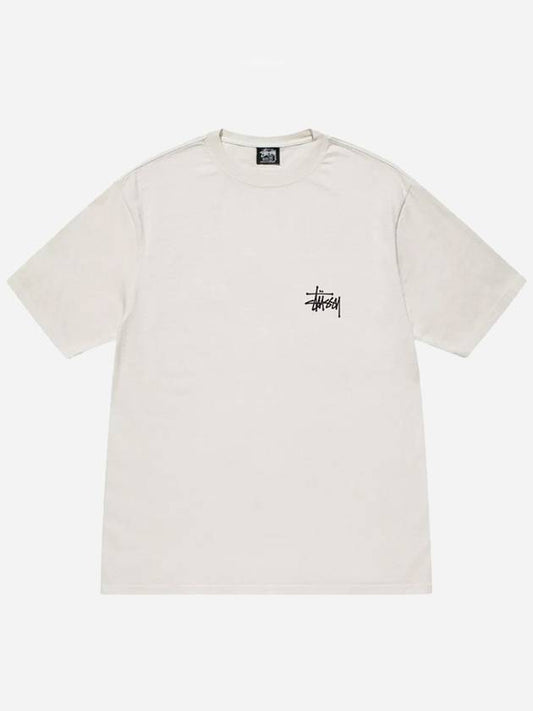 Basic Pigment Dyed T Shirt Natural 2024 - STUSSY - BALAAN 2