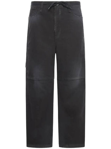 Cropped Cargo Straight Pants Black - BALENCIAGA - BALAAN 1