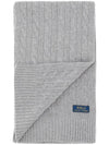 Cable Knit Muffler Grey - POLO RALPH LAUREN - BALAAN 4