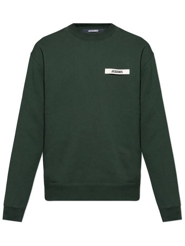 Le Gros Grain Logo Sweatshirt Green - JACQUEMUS - BALAAN 1