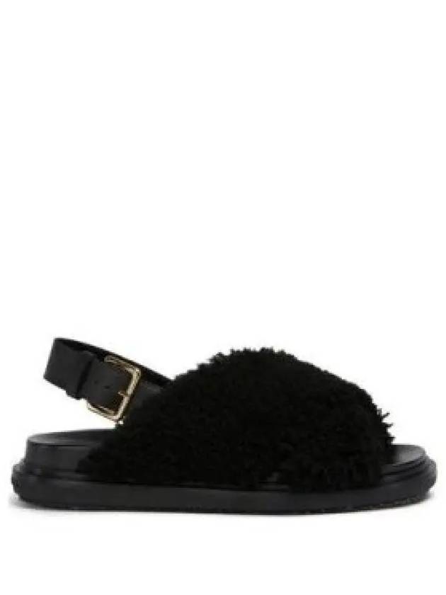 Fussbett Leather Sandals Black - MARNI - BALAAN 2