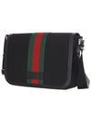 Web Stripe Techno Messenger Bag Black - GUCCI - BALAAN 3