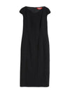 Ulla Slim Midi Dress Black - MAX MARA - BALAAN 4