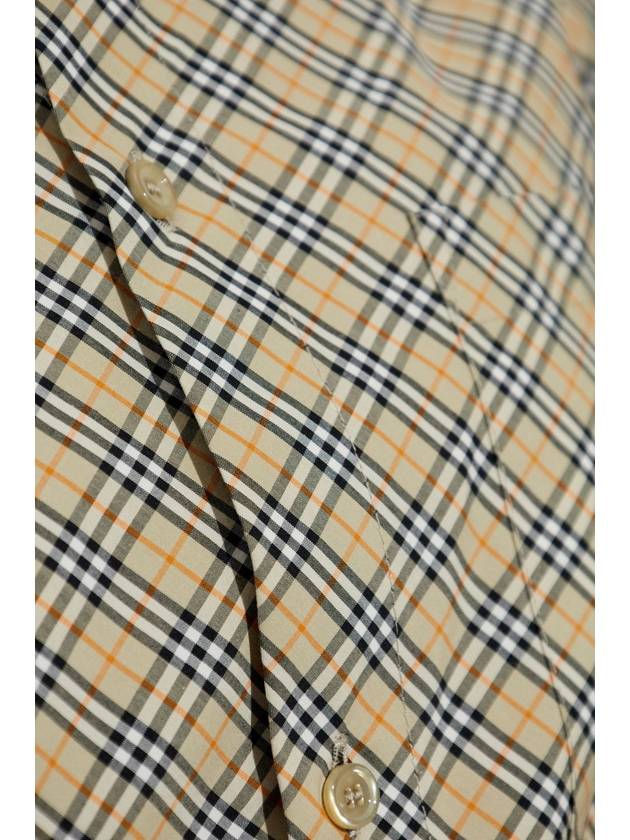 Burberry Dress With Check Pattern, Women's, Grey - BURBERRY - BALAAN 5