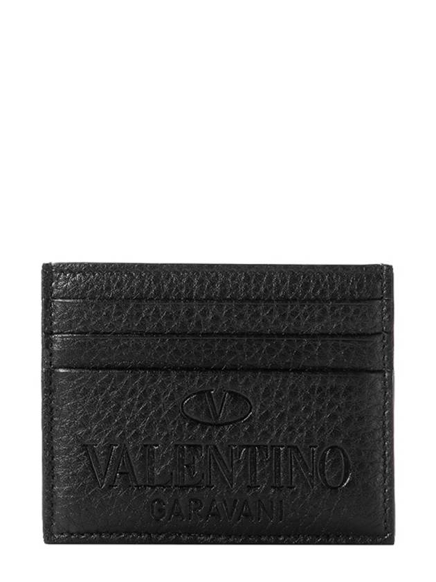 Logo Identity Card Wallet Black - VALENTINO - BALAAN 2