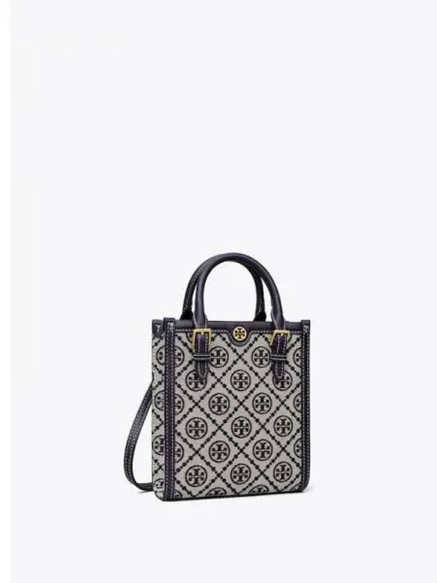 Monogram Mini Women s Tote Bag Shoulder Navy Domestic Product GM0024061947917 - TORY BURCH - BALAAN 1