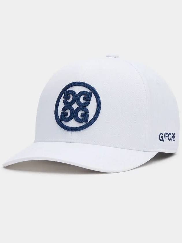 Circle G'S Stretch Twill Snapback Hat Snow - G/FORE - BALAAN 2