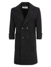 Breasted Double Coat Black - AMI - BALAAN 2