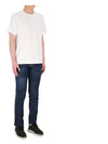 Men's Side Slit Relaxed Short Sleeve T-Shirt White - THOM BROWNE - BALAAN 4