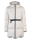 Sirli Belted Hooded Short Padding White - MONCLER - BALAAN 2