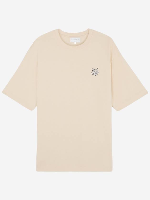 Bold Fox Head Patch Oversized Short Sleeve T-Shirt Beige - MAISON KITSUNE - BALAAN 2