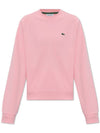 Essential Crew Neck Relaxed Fit Sweatshirt Pink - LACOSTE - BALAAN 1