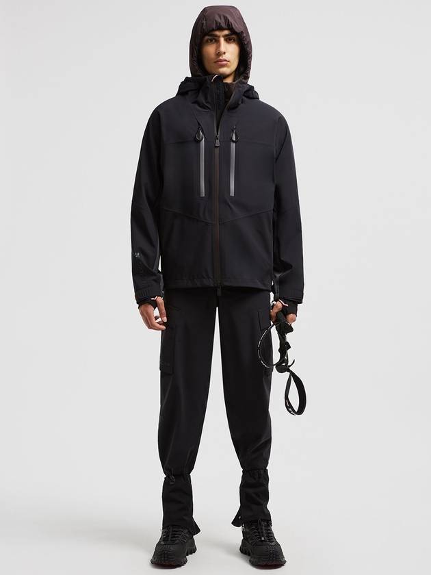 Orden Nylon Zip-Up Hoodie Black - MONCLER - BALAAN 3