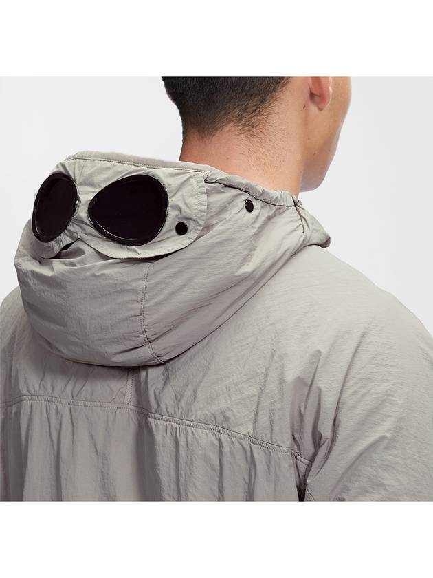 Goggles Polyamide Hooded Jacket Grey - CP COMPANY - BALAAN 7