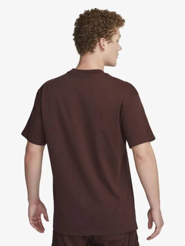 Max 90 Cotton Short Sleeve T-Shirt Brown - NIKE - BALAAN 3