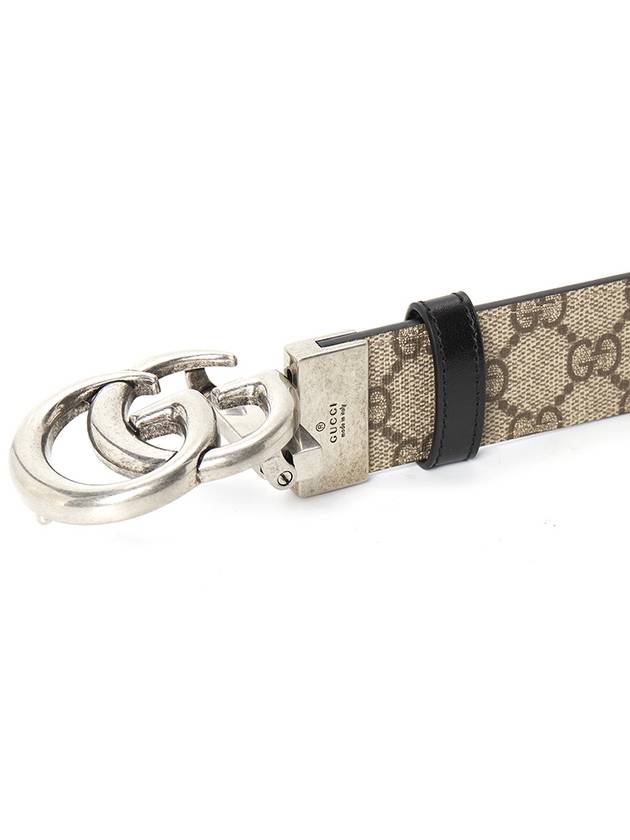 GG Marmont Reversible Leather Belt Beige - GUCCI - BALAAN 6