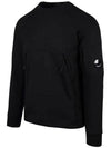 Lens Wappen Crew Neck Sweatshirt Black - CP COMPANY - BALAAN 5