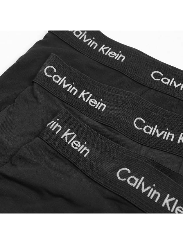 Men's Underwear Cotton Stretch 3 Pack Briefs Black - CALVIN KLEIN - BALAAN.