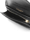 Matelasse Monogram Card Wallet Black - SAINT LAURENT - BALAAN 4