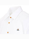 Men's Embroidered ORB Long Sleeve Shirt White - VIVIENNE WESTWOOD - BALAAN 4