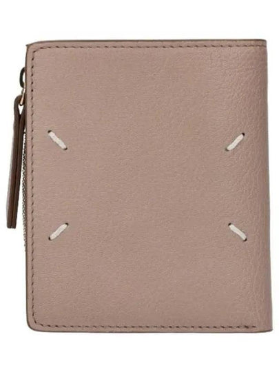 Four-Stitch Leather Half Wallet Pink - MAISON MARGIELA - BALAAN 2