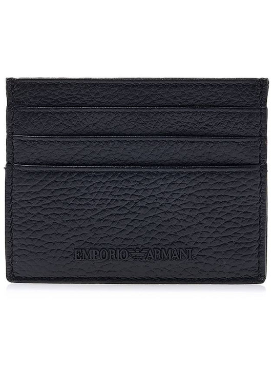 Logo Credit Card Wallet Black - EMPORIO ARMANI - BALAAN.