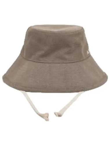 Logo embroidered bucket hat khaki - A.P.C. - BALAAN 1