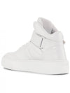 Sporty Mix Logo High Top Sneakers White - GANNI - BALAAN 3