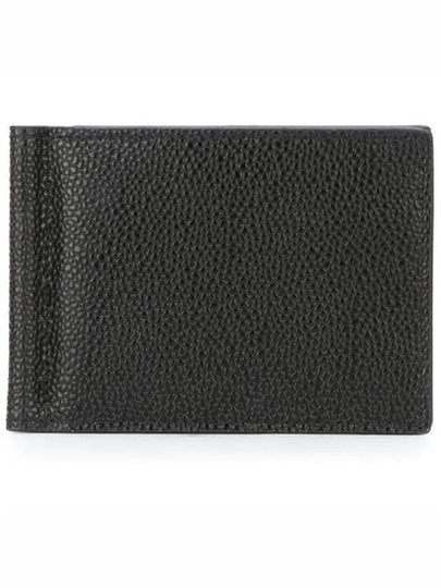 Men's Three Stripes Tab Classic Money Clip Card Wallet Black - THOM BROWNE - BALAAN 2