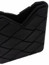 Intrecciato Silicone Card Wallet Black - BOTTEGA VENETA - BALAAN 5