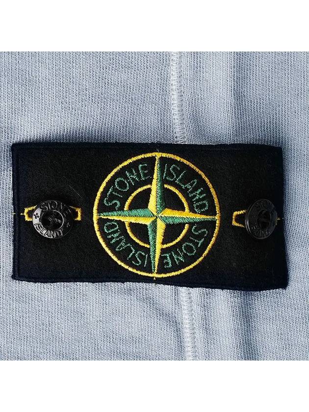 Compass Badge Cotton Track Shorts Light Blue - STONE ISLAND - BALAAN 5