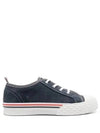 Men's RWB Sole Cotton Low Top Sneakers Navy - THOM BROWNE - BALAAN 2