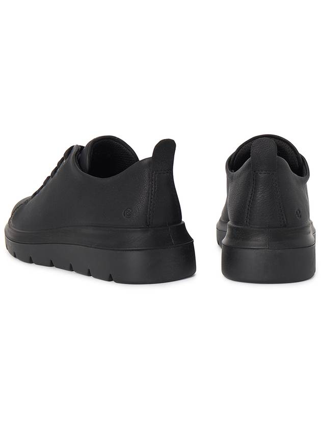 Nouvelle Lace Up Low Top Sneakers Black - ECCO - BALAAN 7