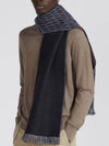 Oblique Wool Muffler Black Grey - DIOR - BALAAN 2