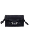 Women s 699296 Black Canvas Horsebit 1955 Mini Shoulder Bag - GUCCI - BALAAN 1