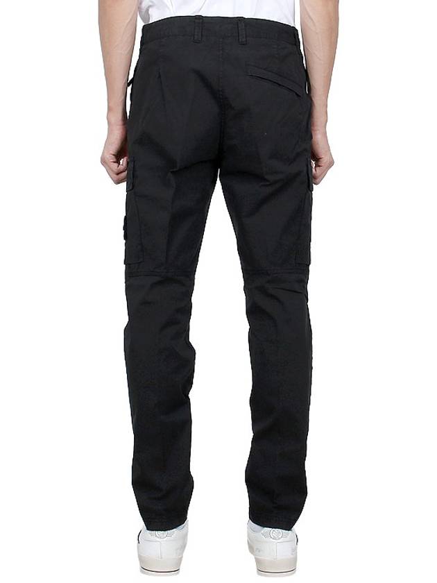 Supima Cotton Twill Stretch TC Straight Pants Black - STONE ISLAND - BALAAN 5