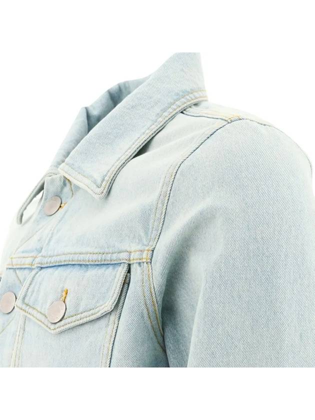 Trucker Denim Jacket Blue - AMI - BALAAN 5