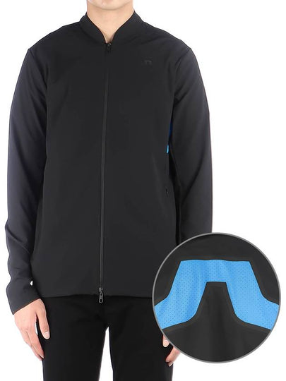 Golfwear Men's KV Hybrid Jacket Black Blue - J.LINDEBERG - BALAAN 2