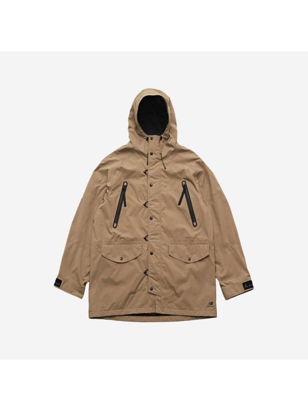 Hooded Gore-Tex Windbreaker Beige - NEW BALANCE - BALAAN 1