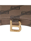 Hourglass BB Monogram Chain Long Wallet Brown - BALENCIAGA - BALAAN 7