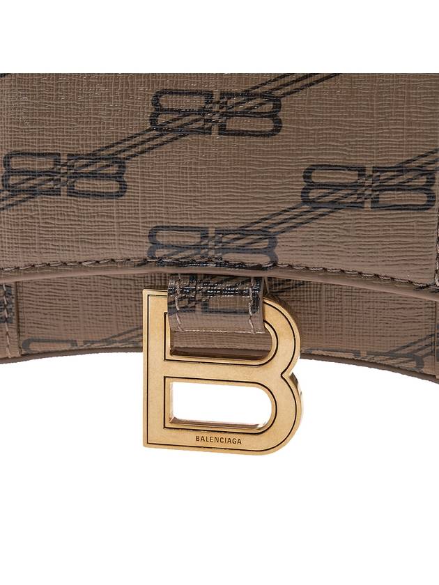 Hourglass BB Monogram Chain Long Wallet Brown - BALENCIAGA - BALAAN 7